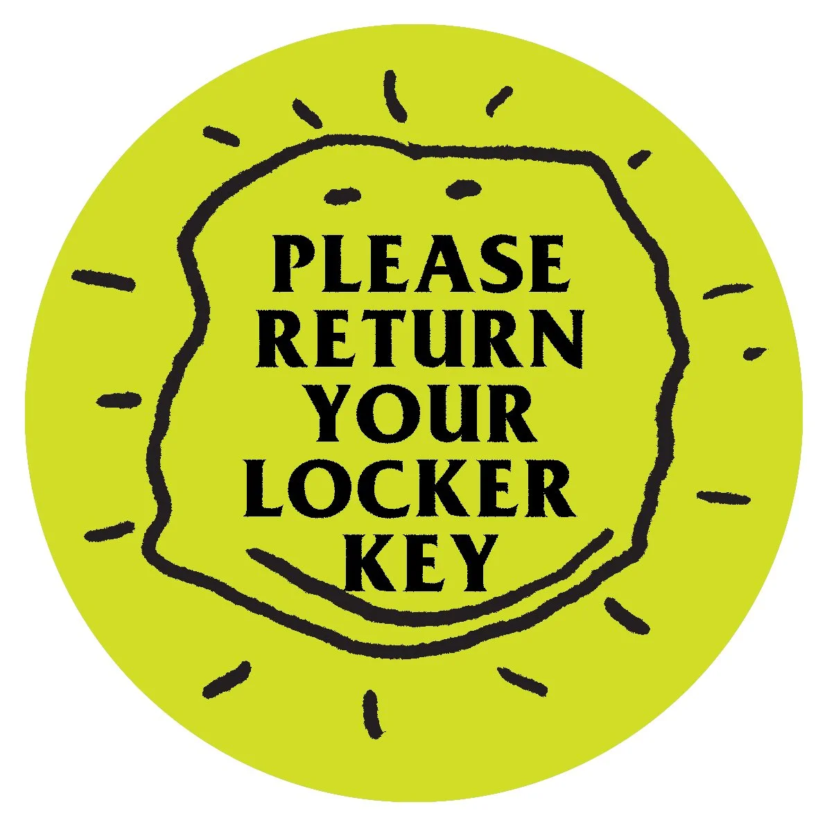 OXI locker sticker