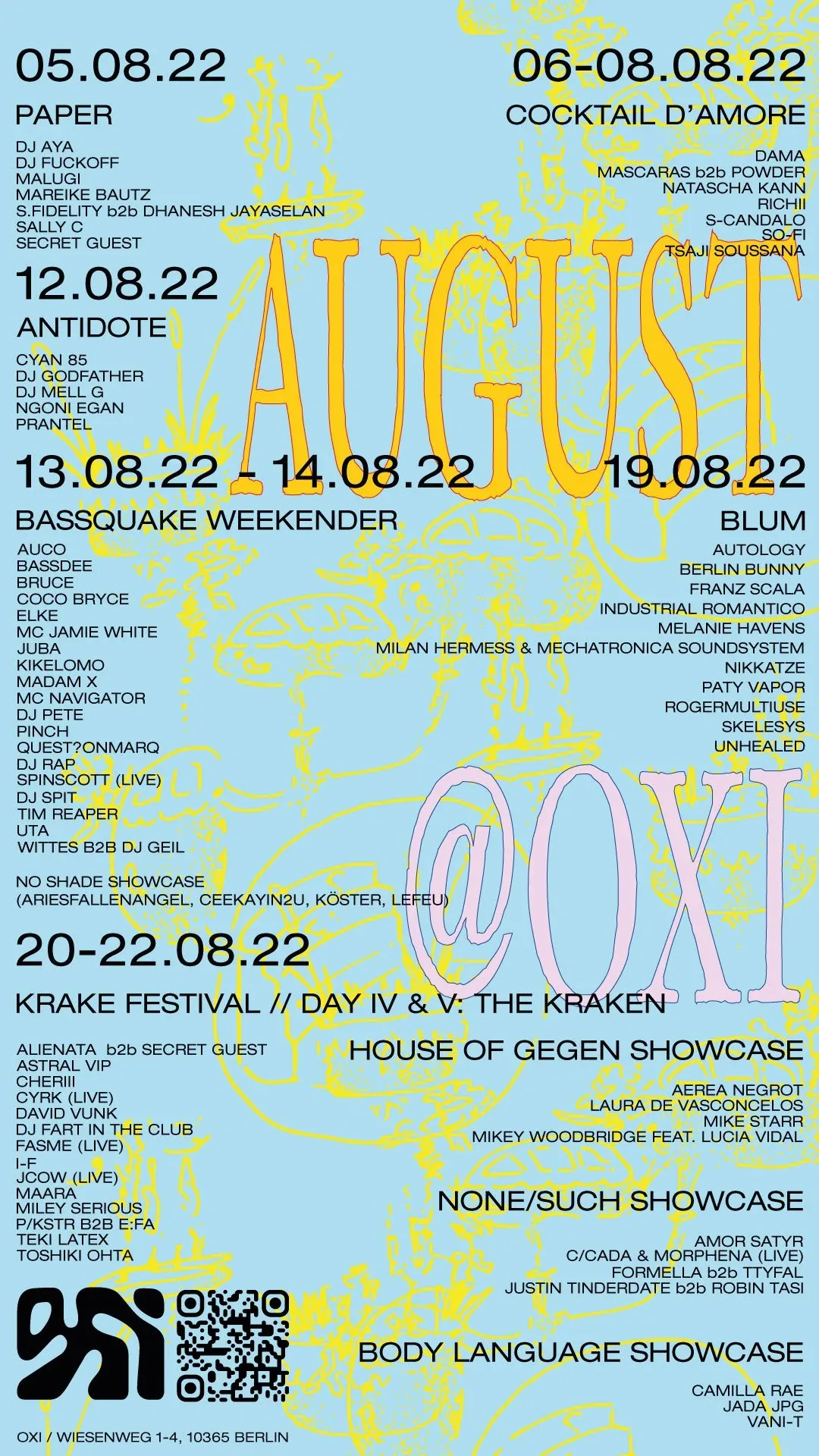 OXI August event overview