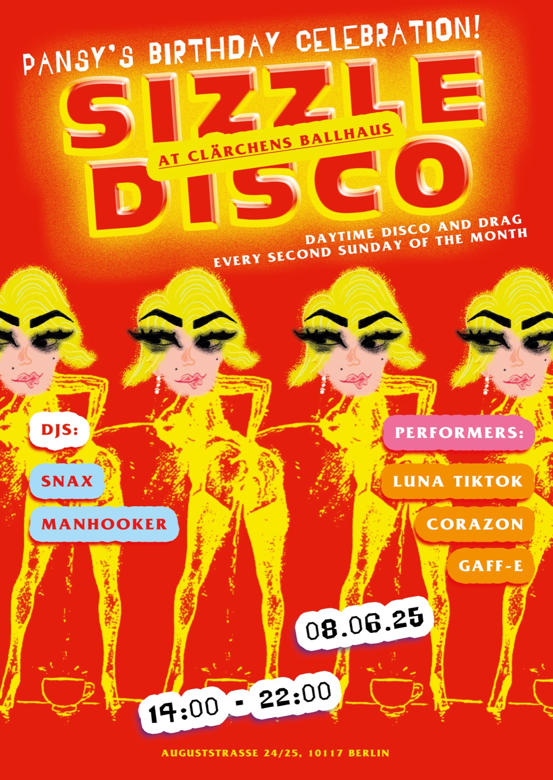 Sizzle Disco print poster, June