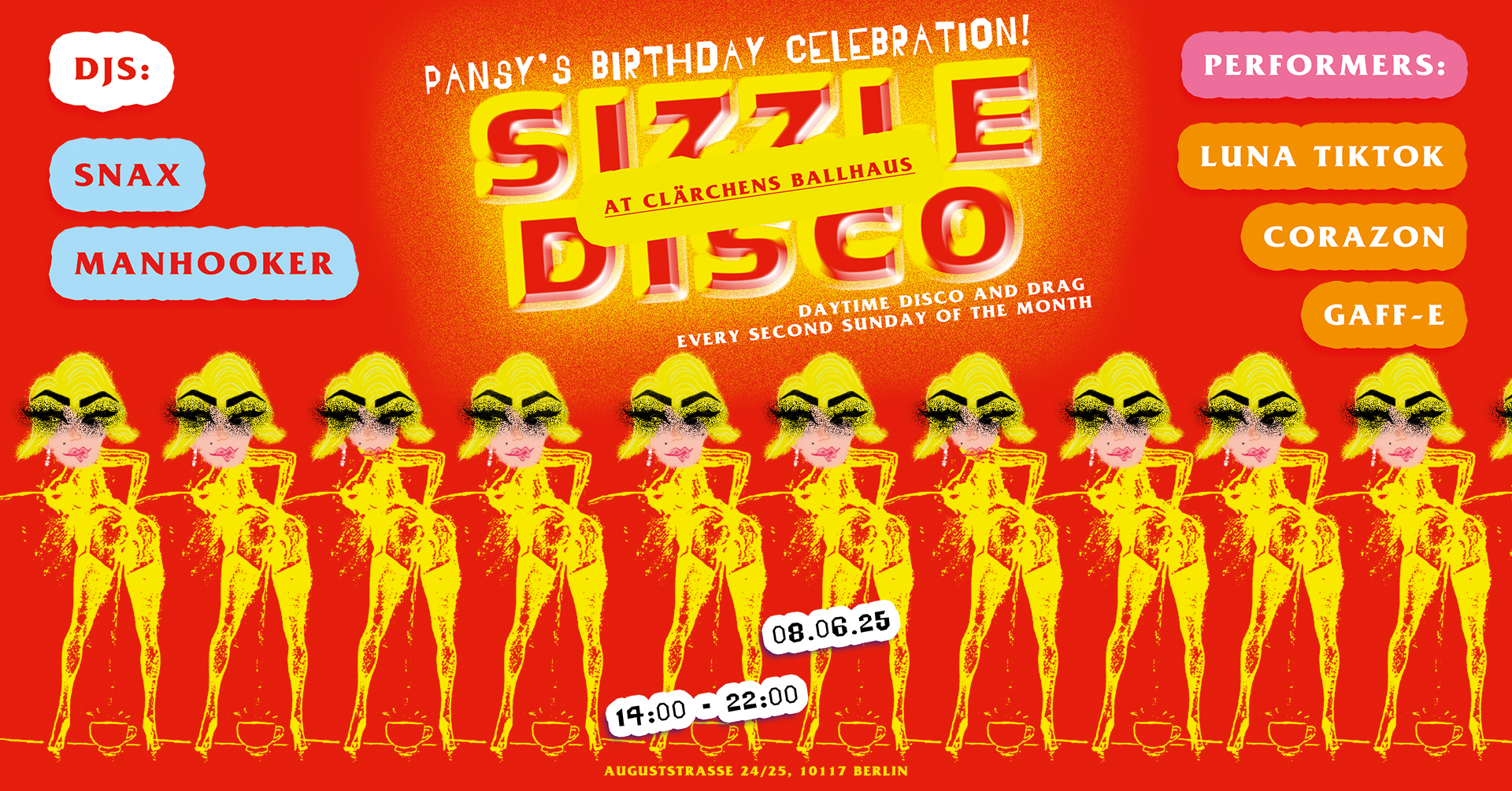 Sizzle Disco Facebook banner, June
