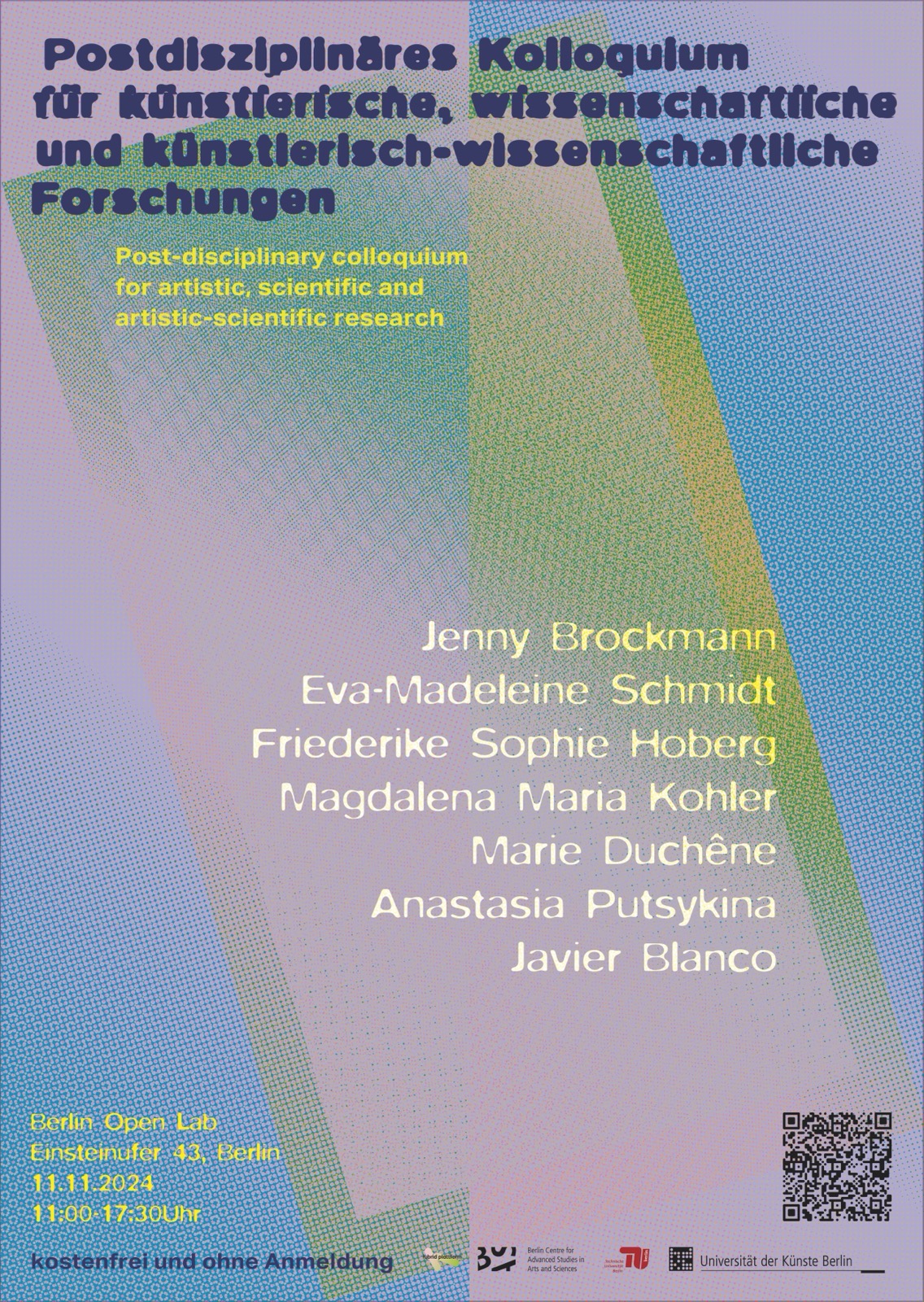 UDK Graduate Schule poster, Berlin Open Lab colourway