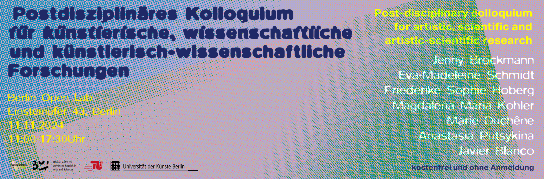 UDK Graduate Schule, widescreen format
