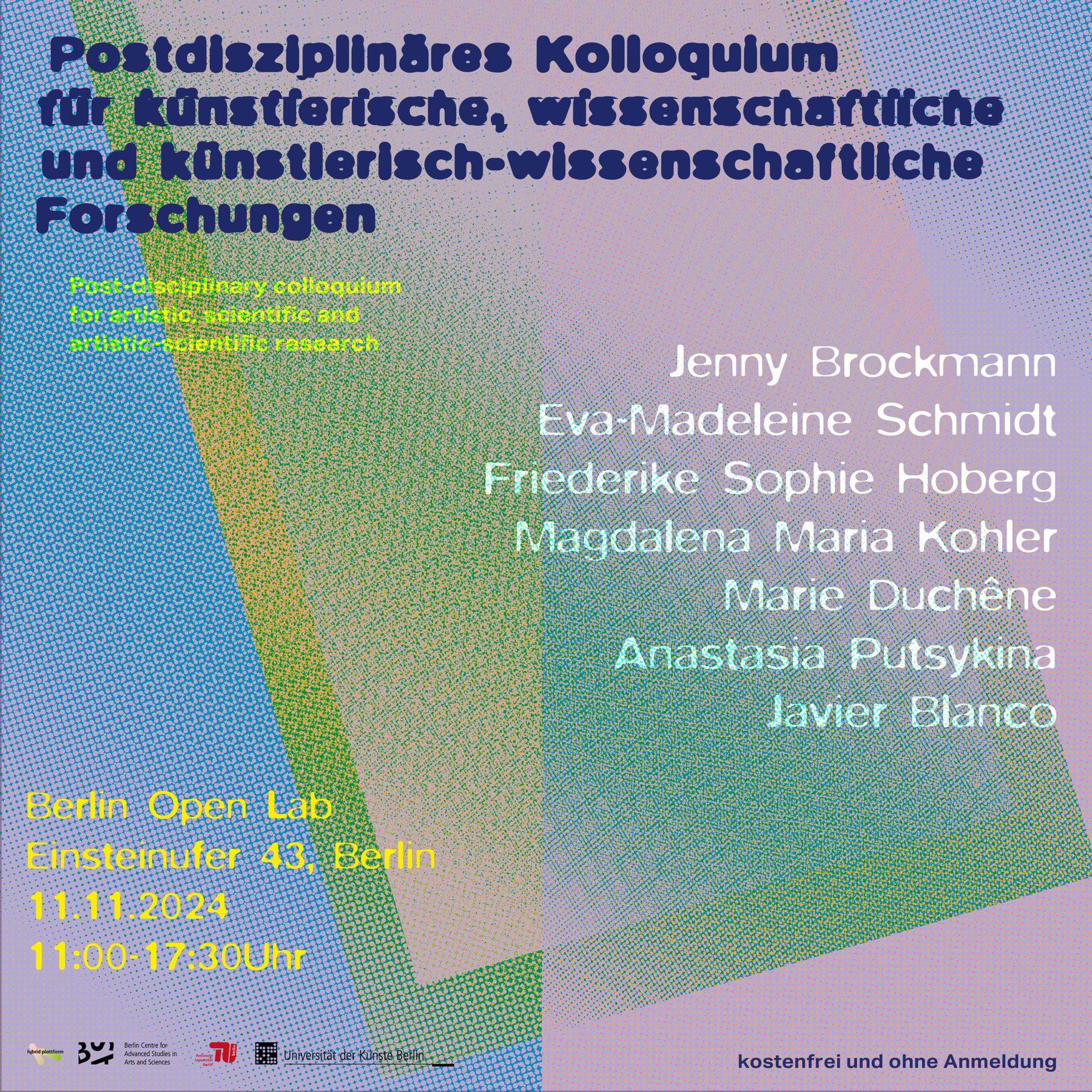 UDK Graduate Schule poster, lavender variant